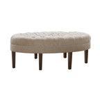 Madision Park Chase Surfboard Tufted Upholstered Ottoman with Solid Wood