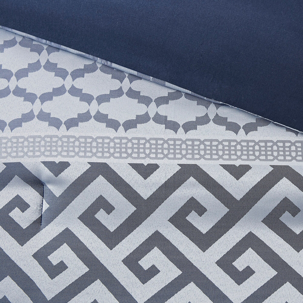 Madison Park Christian 7-piece Geometric Jacquard Comforter Set