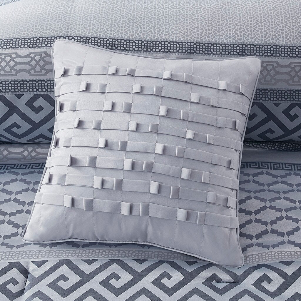 Madison Park Christian 7-piece Geometric Jacquard Comforter Set