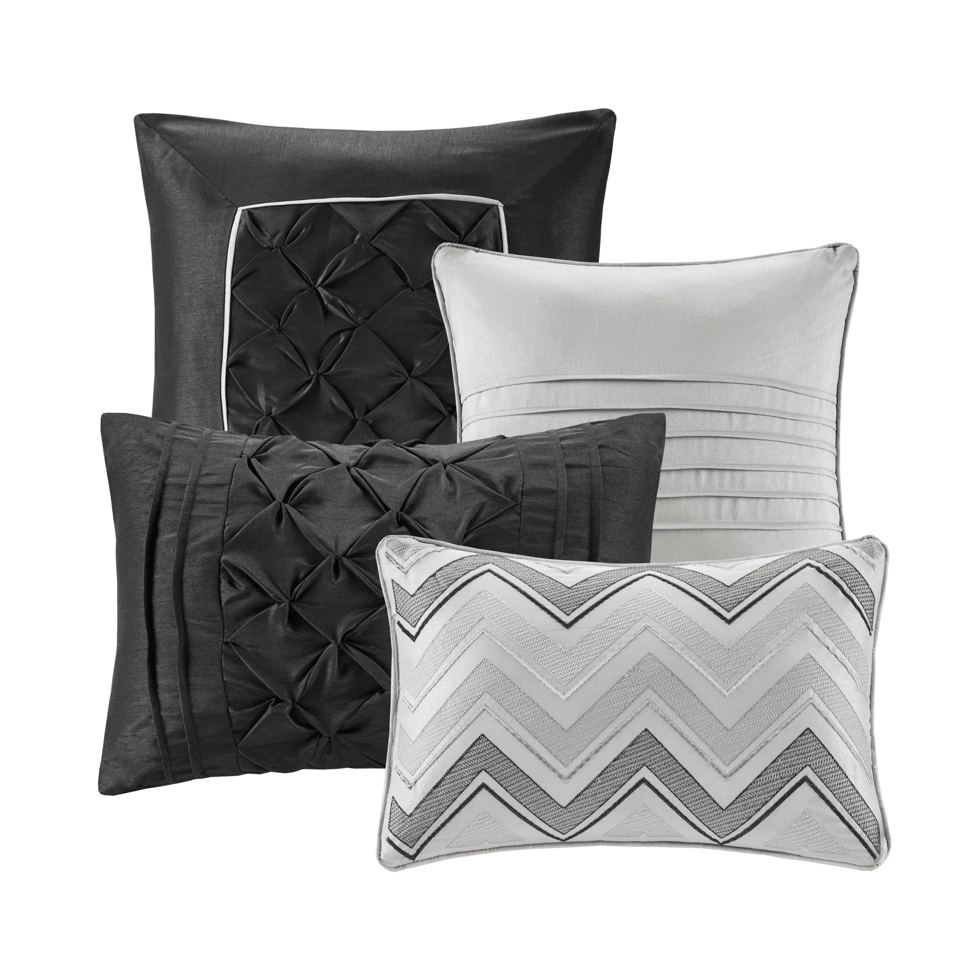 Madison Park Essentials Loretta 24-Piece Room in a Bag with Window Panels and Sheet Set