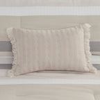 Madison Park Levi Blue/ Natural 5 Piece Jacquard Comforter Set