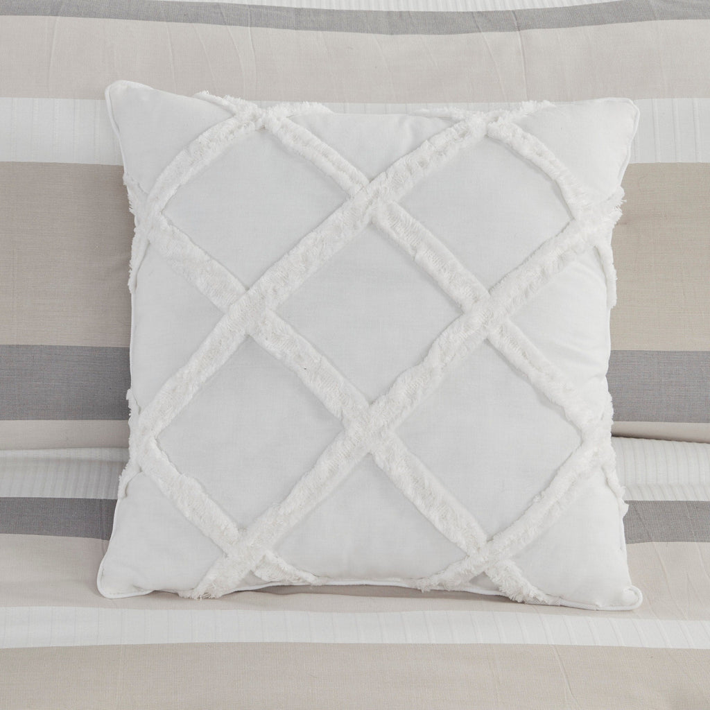 Madison Park Levi Blue/ Natural 5 Piece Jacquard Comforter Set