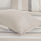 Madison Park Levi Blue/ Natural 5 Piece Jacquard Comforter Set