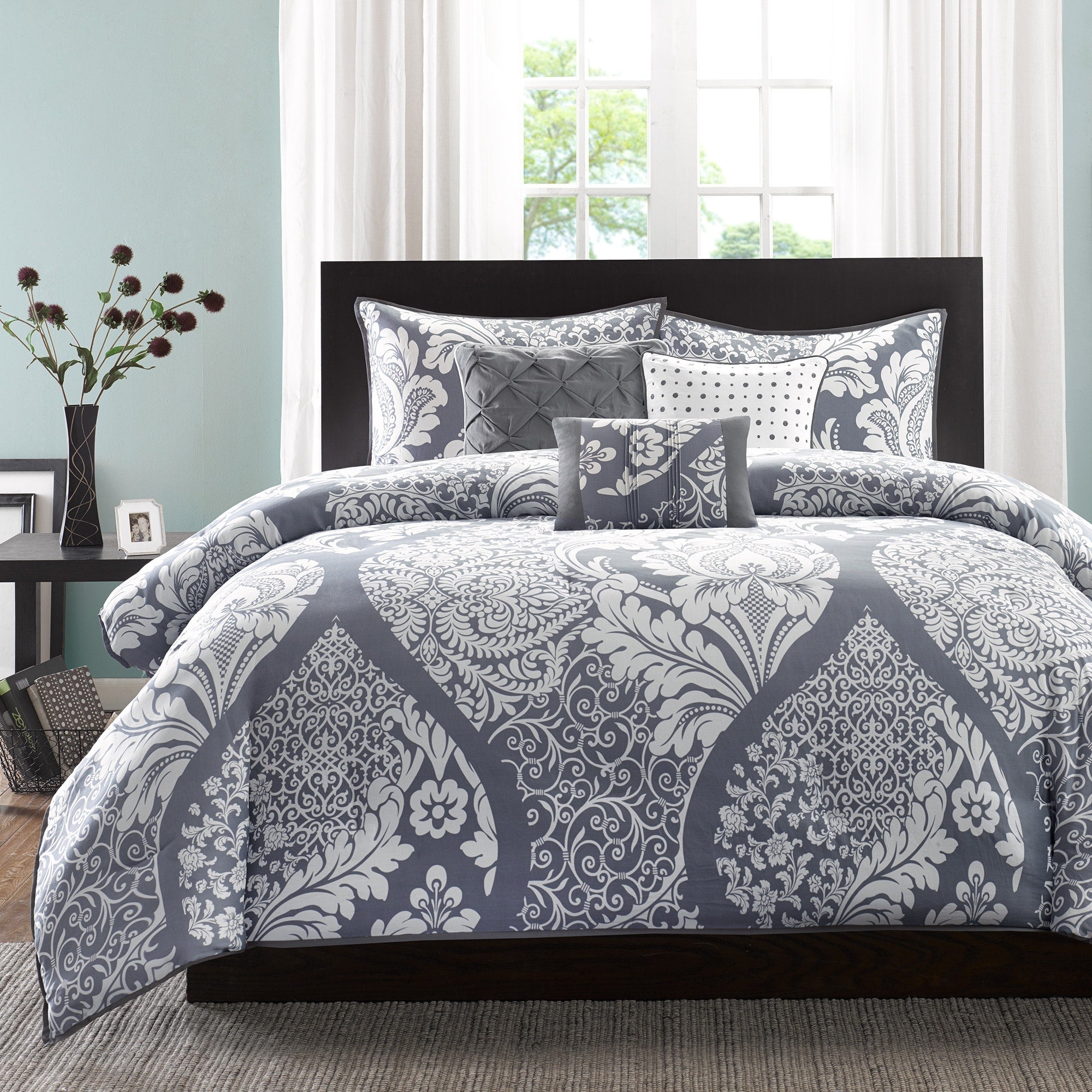 Madison Park Marcella 7 Piece Cotton Printed Comforter Set