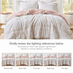 Madison Park Margot Back Print Long Fur Comforter Set