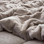 Madison Park Margot Back Print Long Fur Comforter Set