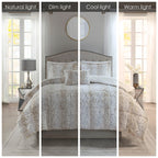 Madison Park Marselle Faux Fur Comforter Set