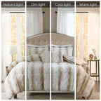 Madison Park Marselle Faux Fur Comforter Set