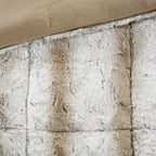 Madison Park Marselle Faux Fur Comforter Set