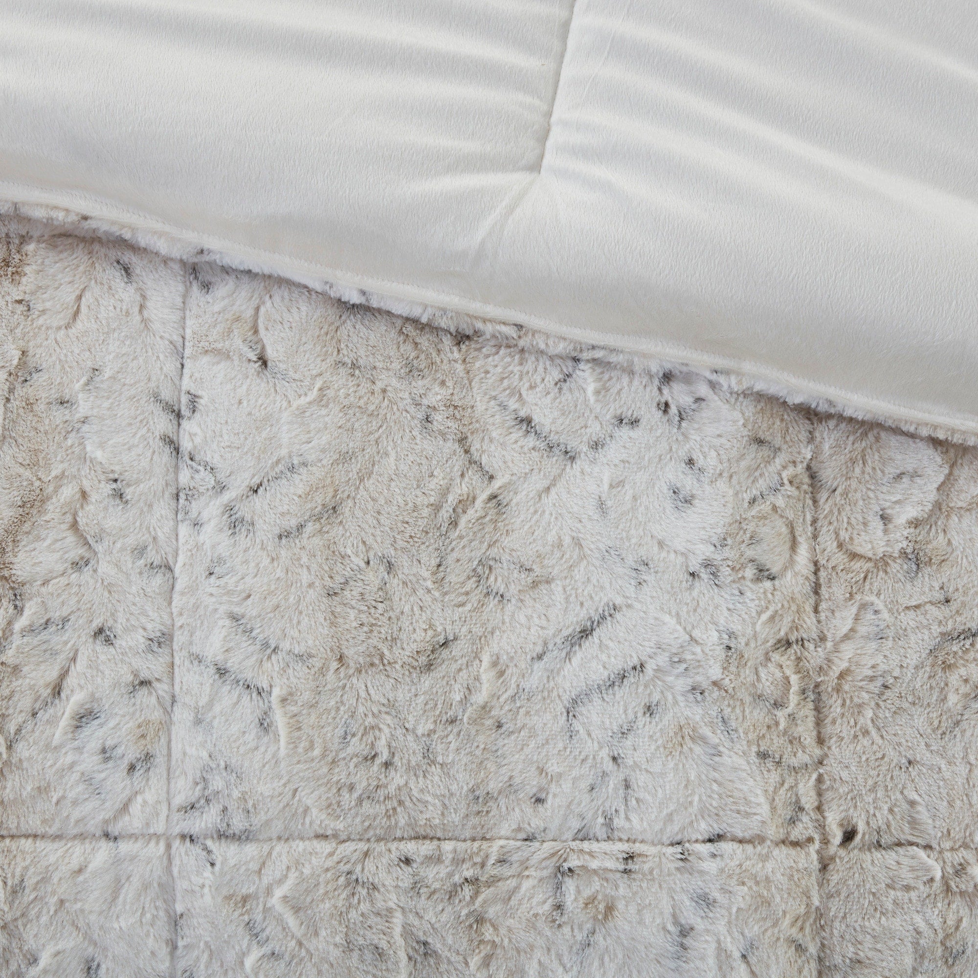 Madison Park Marselle Faux Fur Comforter Set