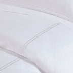 Madison Park Signature 500 Thread Count Luxury Collection 100% Cotton Sateen Embroidered Duvet Cover Set