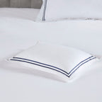 Madison Park Signature 500 Thread Count Luxury Collection 100% Cotton Sateen Embroidered Duvet Cover Set
