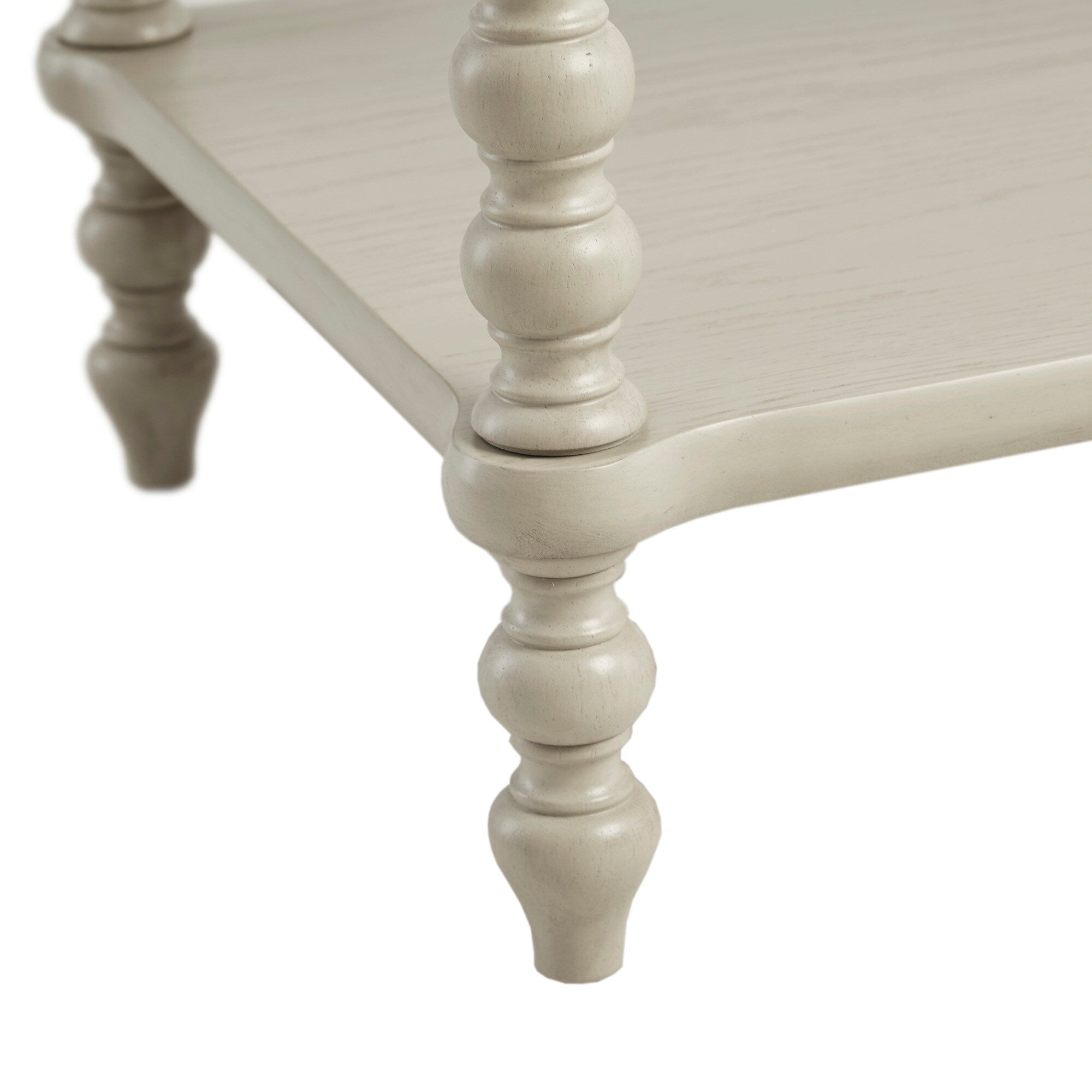 Madison Park Signature Beckett Turned Wood Spindle Nightstand with Drawer & Shelf