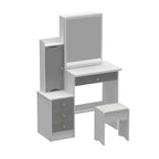 Makeup Vanity Set with Mirror and stool