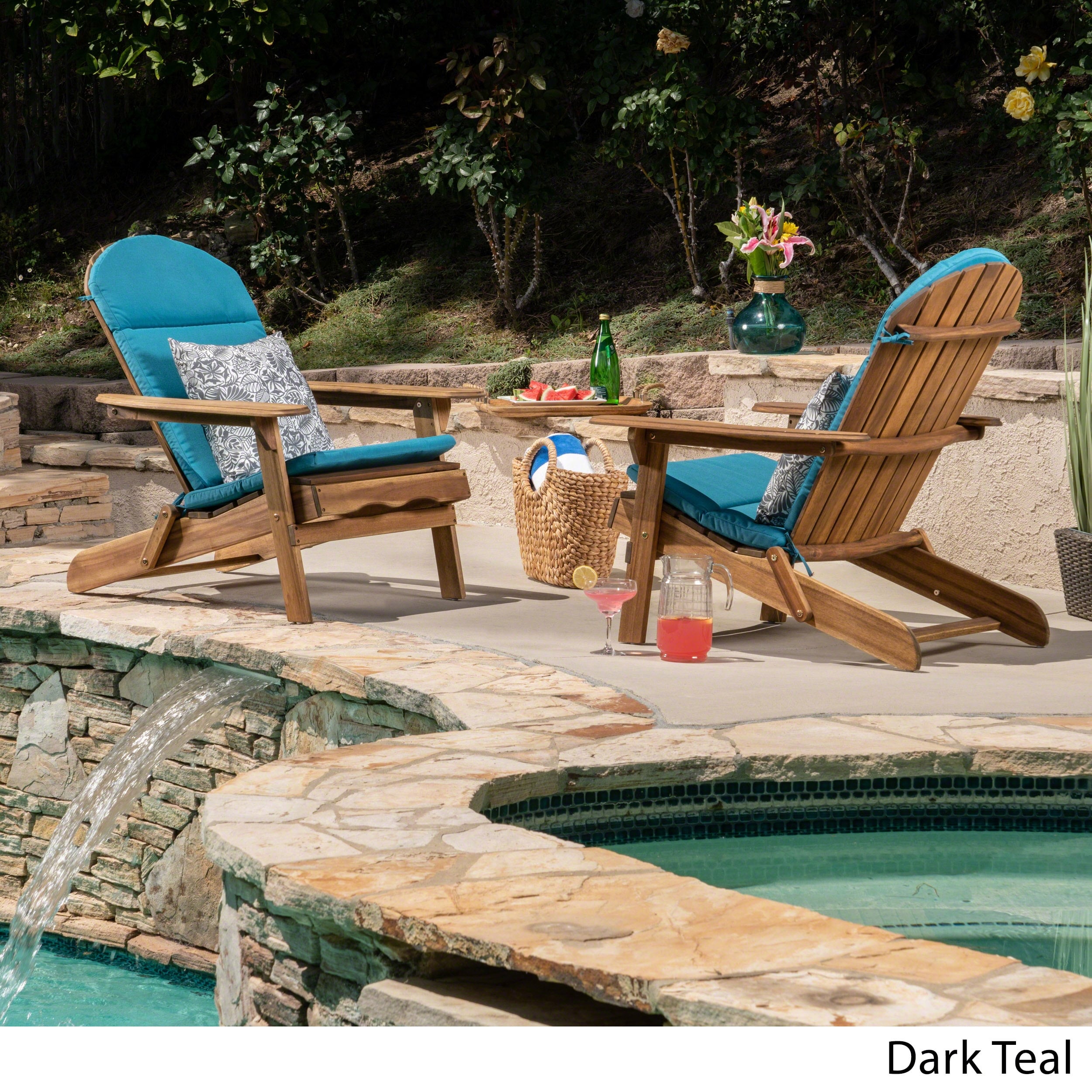 Malibu Adirondack Chair Cushions (Set of 2) by Christopher Knight Home