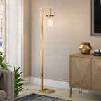 Malva 67.75 Tall Floor Lamp with Glass Shade - 11 Wide