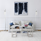 Malva 67.75 Tall Floor Lamp with Glass Shade - 11 Wide