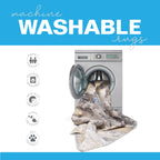 Vista Home Marissa Washable Abstract Grey/ Blue Indoor Area Rug