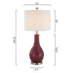 25.25 Glass Table Lamp Set with USB (Set of 2)