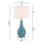 25.25 Glass Table Lamp Set with USB (Set of 2)