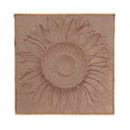 Metal Floral Sunflower Wall Decor with Embossed Details - Gray - Roche River Decor