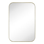 TEHOME Mid-Century Modern Chic Metal Rounded Wall Mirrors