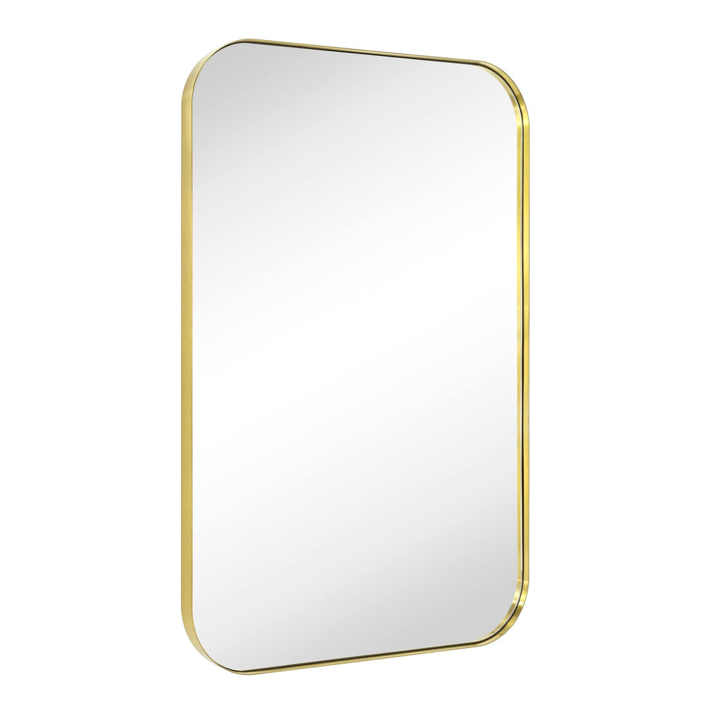 TEHOME Mid-Century Modern Chic Metal Rounded Wall Mirrors