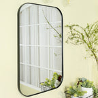 TEHOME Mid-Century Modern Chic Metal Rounded Wall Mirrors