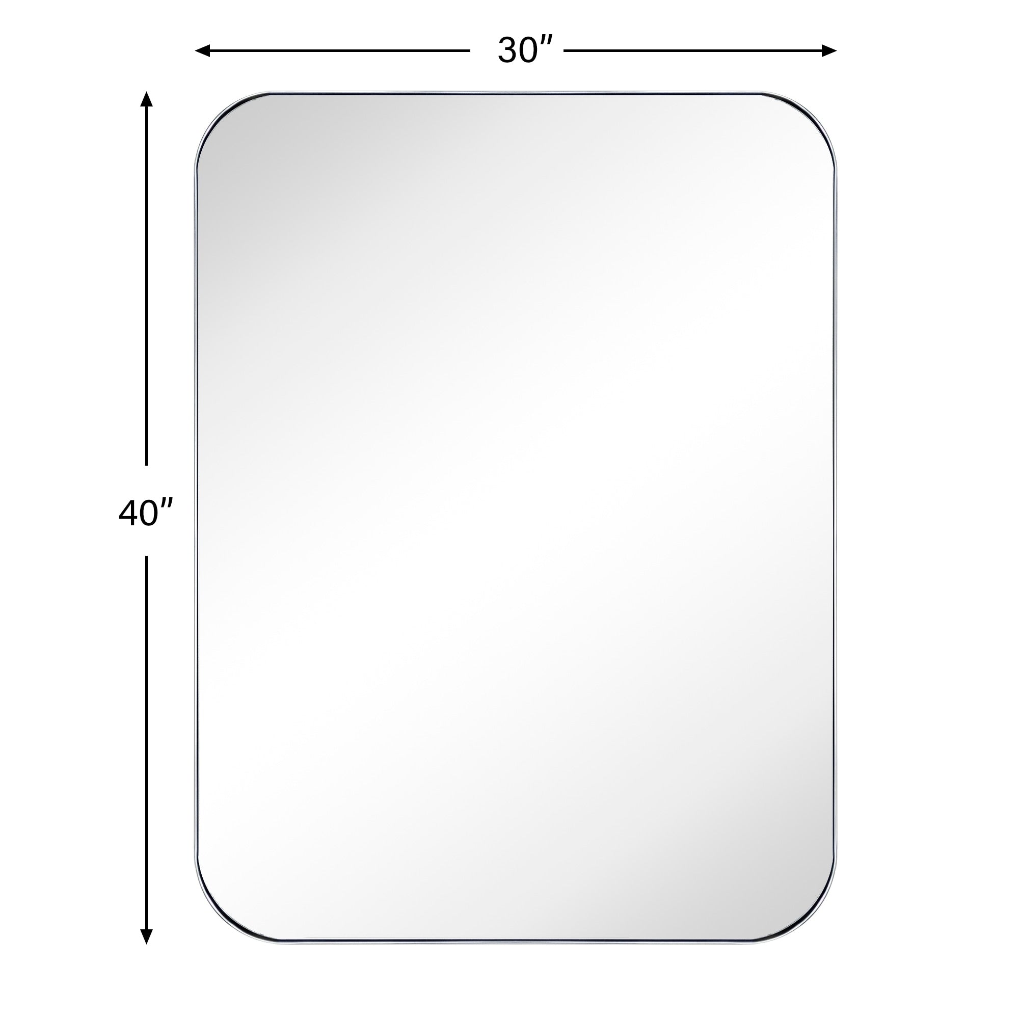 TEHOME Mid-Century Modern Chic Metal Rounded Wall Mirrors