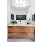 TEHOME Mid-Century Modern Chic Metal Rounded Wall Mirrors