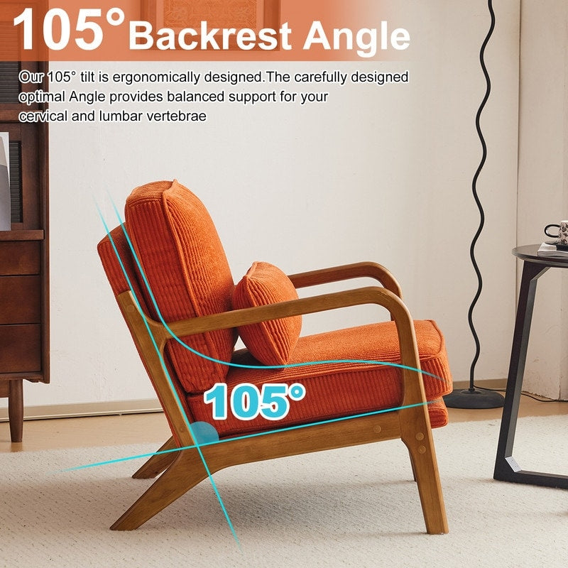 Mid Century Modern Upholstered Accent Chair