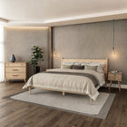 Mid-Century Panel Bed