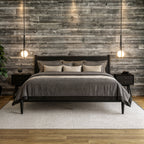 Mid-Century Panel Bed