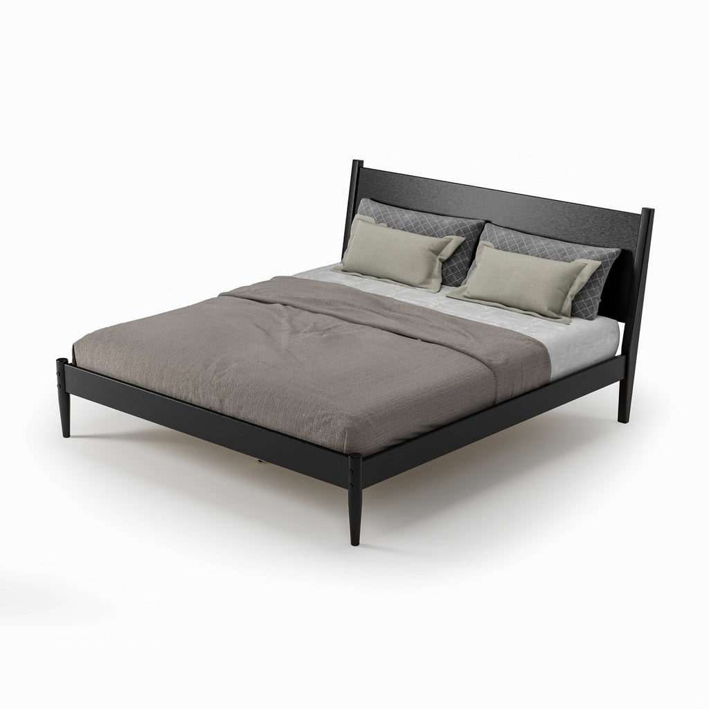Mid-Century Panel Bed