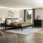 Mid-Century Panel Bed