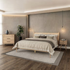 Mid-Century Panel Bed
