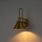 Mid-century Modern 1-Light Cone Wall Sconce - 7in Bedroom Light