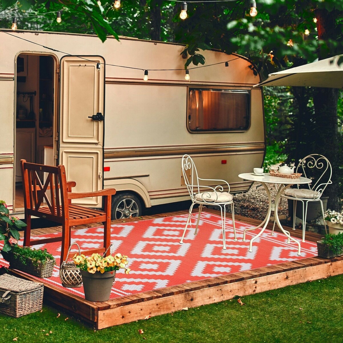 Milan Design 100% Eco-friendly Lightweight Plastic Outdoor Mat/Rug