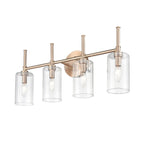 Millennium Lighting Chastine Bathroom Vanity Light Fixture with Clear Beveled Glass Shades