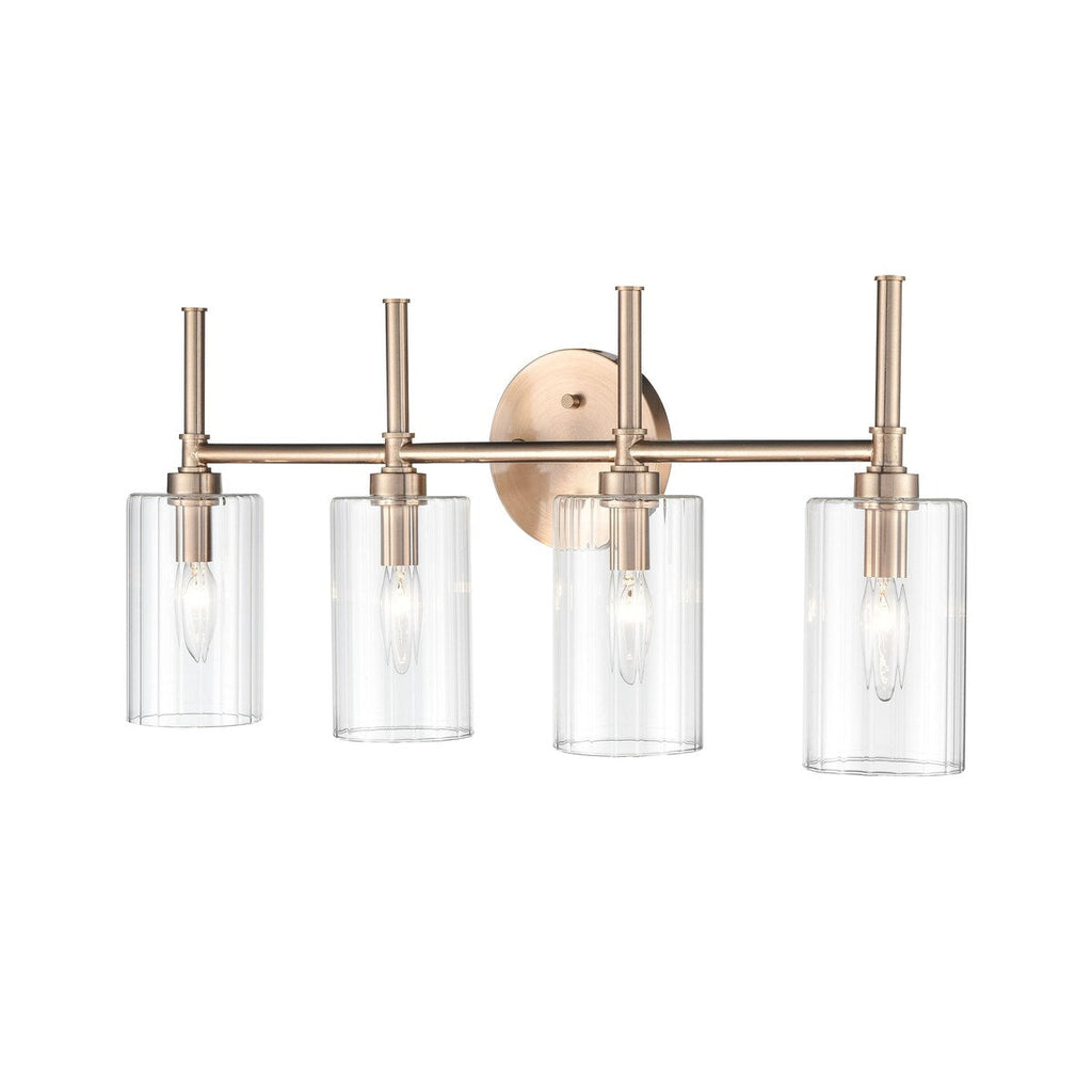Millennium Lighting Chastine Bathroom Vanity Light Fixture with Clear Beveled Glass Shades