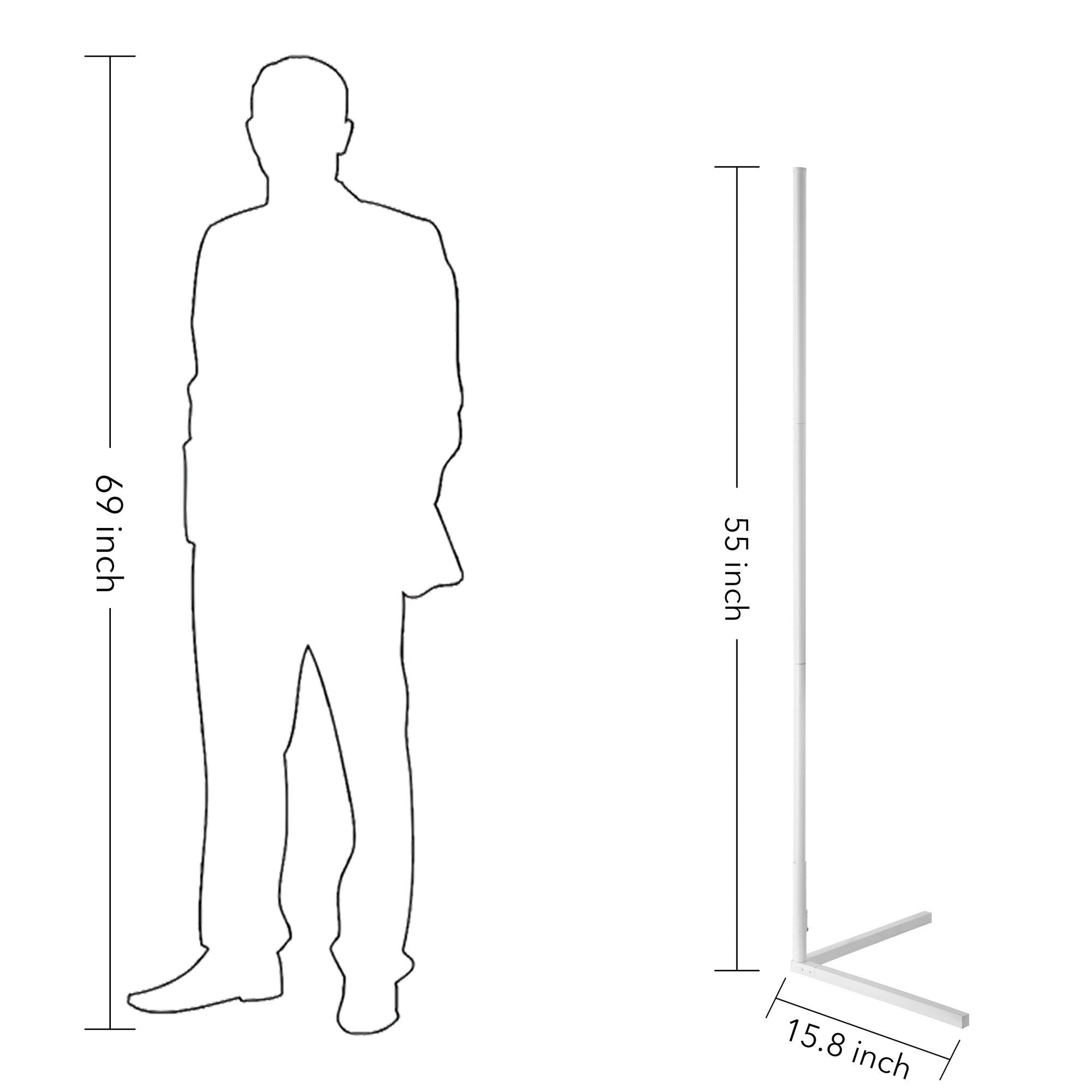 Minimalism RGB Corner Floor Lamp-Set Of 2