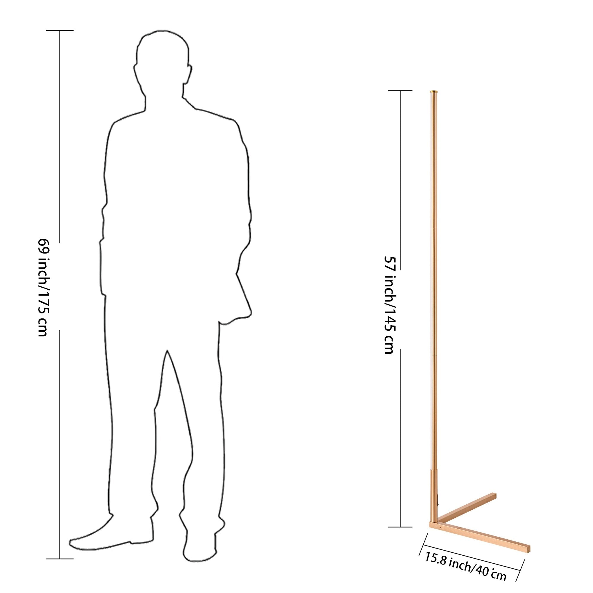 Minimalism RGB Corner Floor Lamp-Set Of 2