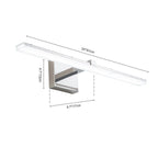 Minimalist Chrome Dimmable LED Linear Vanity Light