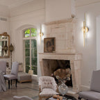 Minimalist 2-Light Dimmable LED Vanity Light Linear Metal Wall Sconce