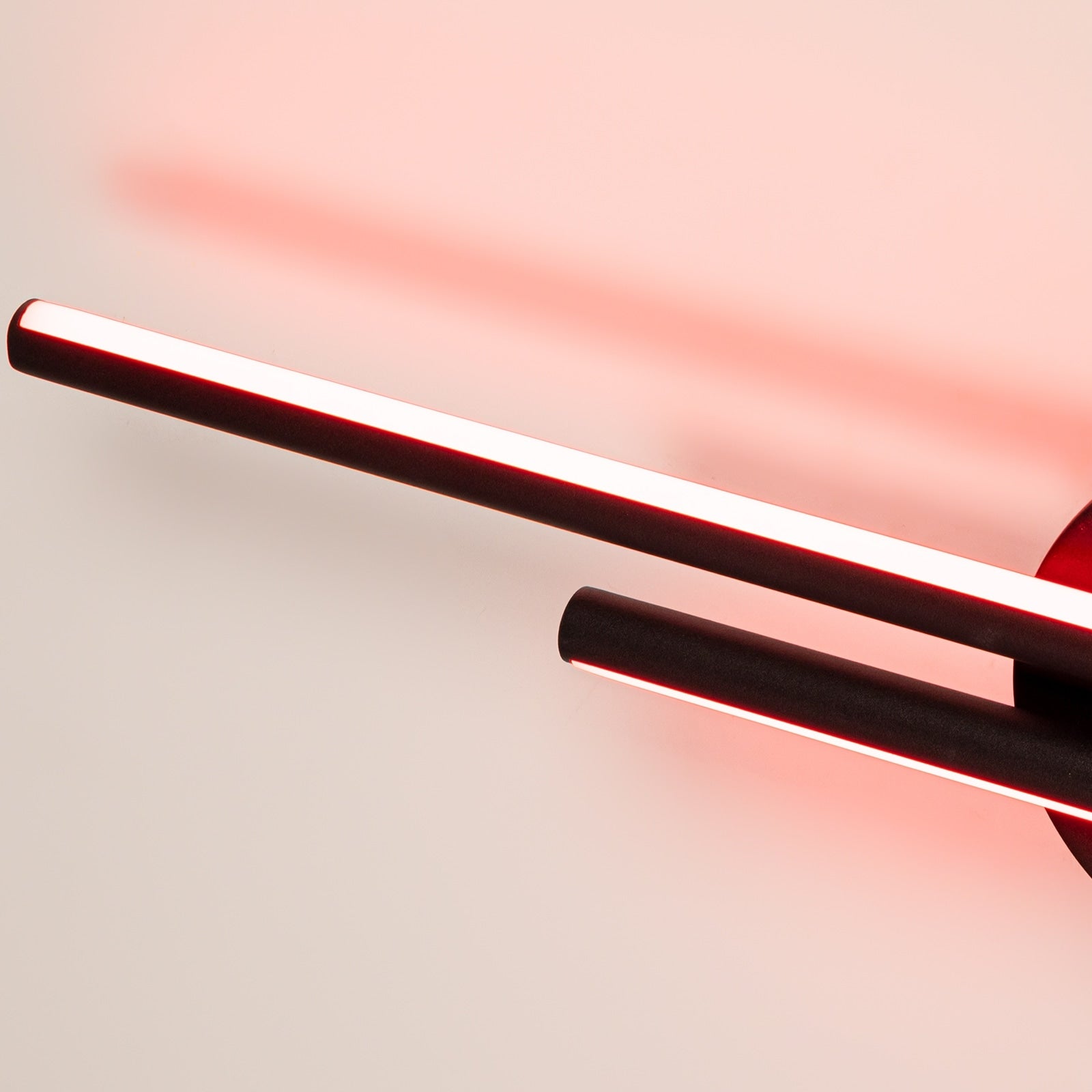 Minimalist 2-Light Dimmable LED Vanity Light Linear Metal Wall Sconce