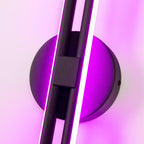 Minimalist 2-Light Dimmable LED Vanity Light Linear Metal Wall Sconce