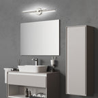 Minimalist 2-Light Dimmable LED Vanity Light Linear Metal Wall Sconce