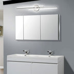 Minimalist 2-Light Dimmable LED Vanity Light Linear Metal Wall Sconce