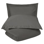 Superior 300-Thread Count Cotton Percale Duvet Cover Set