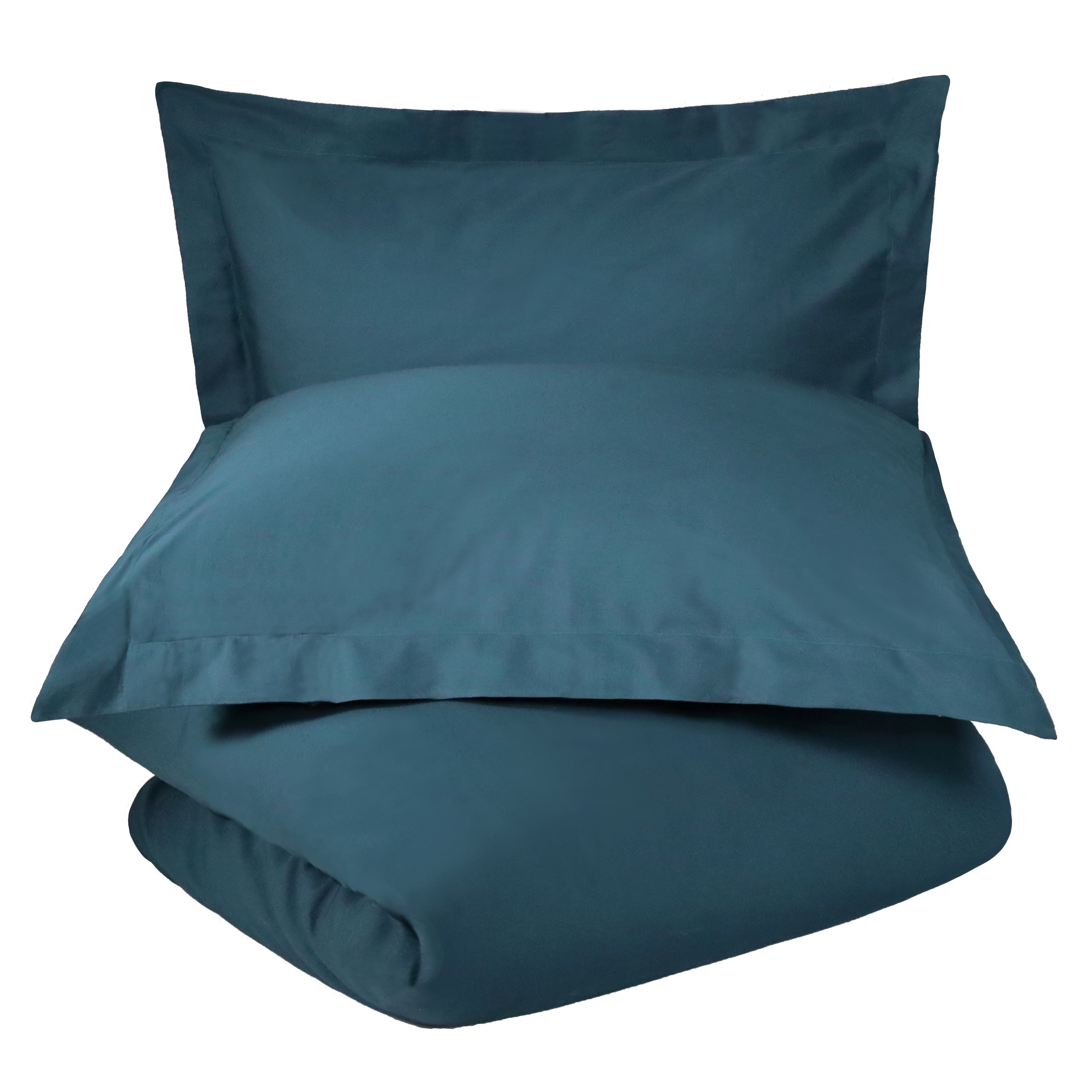 Superior 300-Thread Count Cotton Percale Duvet Cover Set